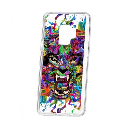 Чехол Kruche Samsung Galaxy S9 Print Colored beast в МТС