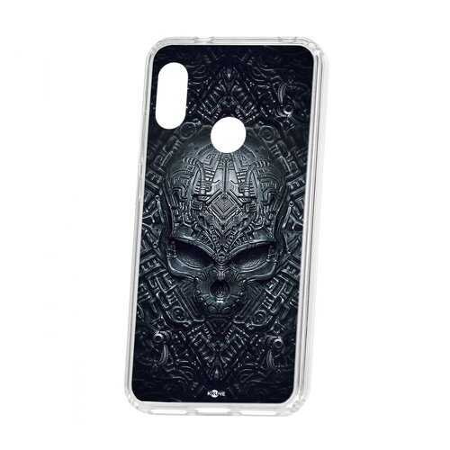 Чехол Kruche Xiaomi Redmi 6 Pro Print Череп техно в МТС