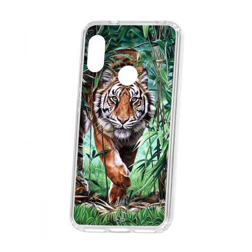 Чехол Kruche Xiaomi Redmi 6 Pro Print Крадущийся тигр в МТС