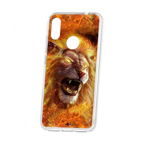 Чехол Kruche Xiaomi Redmi Note 7 Print Лев в МТС