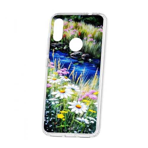 Чехол Kruche Xiaomi Redmi Note 7 Print Ромашки у ручья в МТС