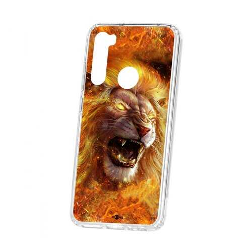 Чехол Kruche Xiaomi Redmi Note 8 Print Лев в МТС