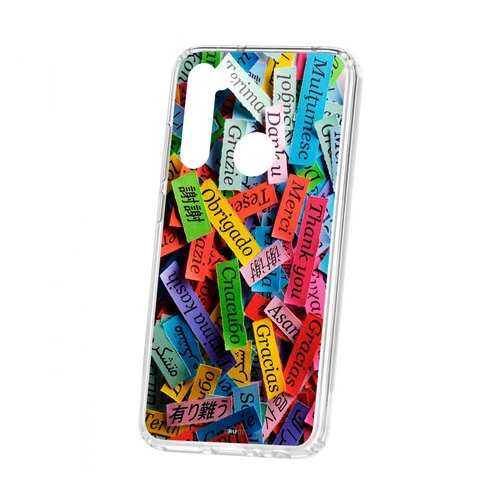 Чехол Kruche Xiaomi Redmi Note 8 Print Thank you в МТС