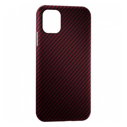Чехол Lyambda Сarbon Series для iPhone 11 Pro Max Red Matte в МТС