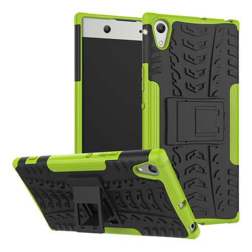 Чехол MyPads для Sony Xperia XA1 Ultra Black/Green в МТС