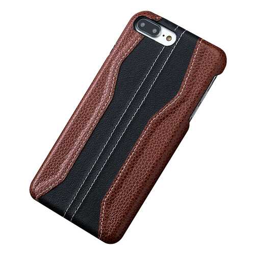Чехол MyPads Premium для iPhone 7 Plus Black/Brown в МТС