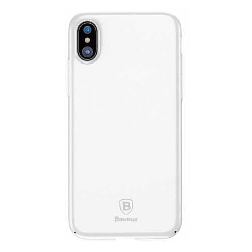 Чехол-накладка Baseus Thin Case (WIAPIPHX-ZB02) для iPhone X (White) в МТС