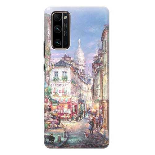 Чехол RE:PA для Honor 30 Pro+ с принтом Пейзаж Монмартра в МТС