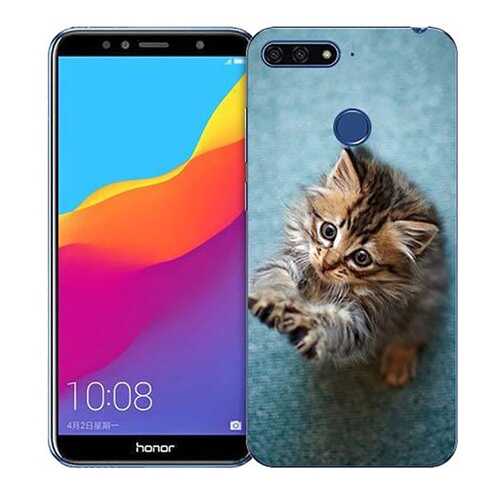 Чехол RE:PA для Huawei Honor 7A с принтом Котёнок на голубом в МТС