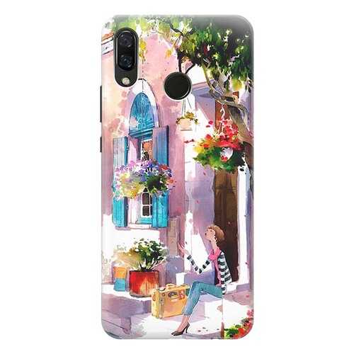 Чехол RE:PA для Huawei Nova 3 с принтом Девочка на цветущей улочке в МТС