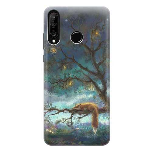 Чехол RE:PA для Huawei P30 Lite с принтом Лиса на дереве в МТС