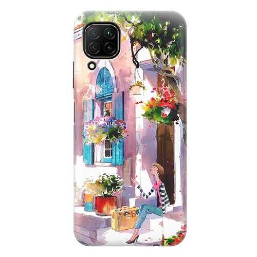 Чехол RE:PA для Huawei P40 Lite с принтом Девочка на цветущей улочке в МТС