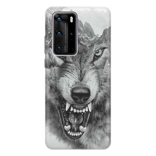 Чехол RE:PA для Huawei P40 Pro с принтом Волк в горах в МТС