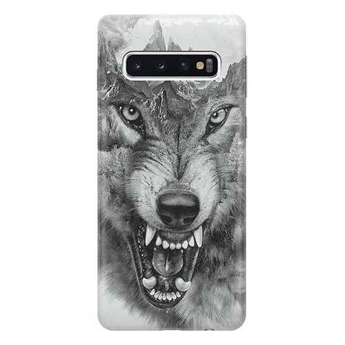 Чехол RE:PA для Samsung Galaxy S10 с принтом Волк в горах в МТС