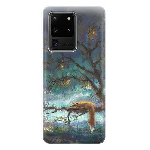 Чехол RE:PA для Samsung Galaxy S20 Ultra с принтом Лиса на дереве в МТС