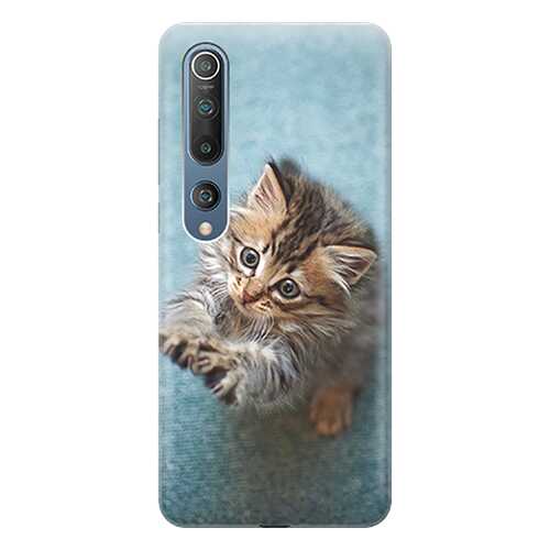 Чехол RE:PA для Xiaomi Mi 10 с принтом Котёнок на голубом в МТС