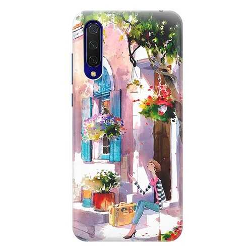Чехол RE:PA для Xiaomi Mi 9 Lite / CC9 с принтом Девочка на цветущей улочке в МТС