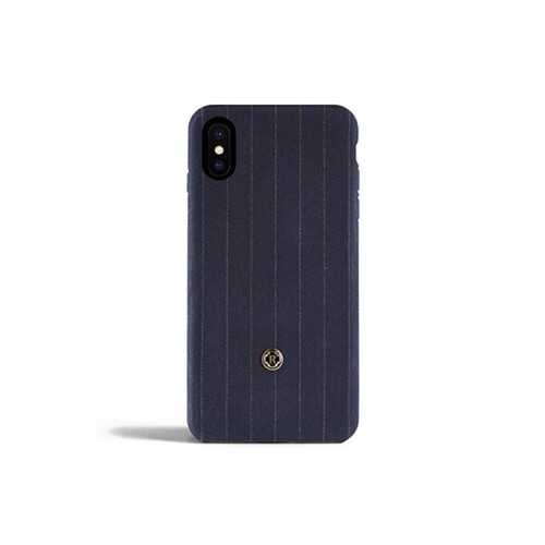 Чехол Revested для iPhone iPhone X, костюмная ткань, синий в МТС