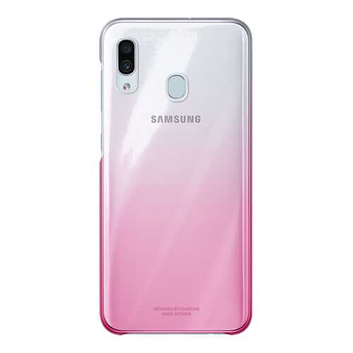 Чехол Samsung для A30 Pink/Transparent в МТС