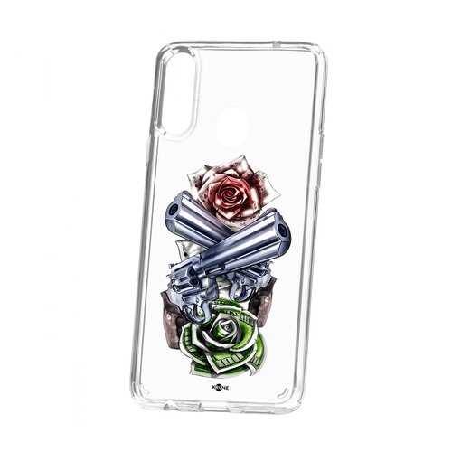 Чехол Samsung Galaxy A20S Kruche Print Карты деньги 2 ствола в МТС