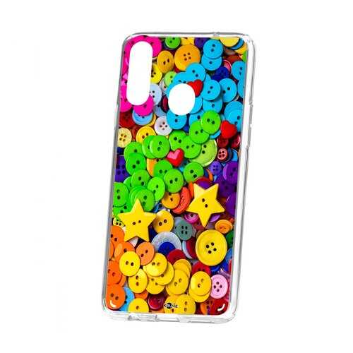 Чехол Samsung Galaxy A20S Kruche Print Пуговки в МТС