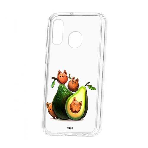 Чехол Samsung Galaxy A40 2019 Kruche Print Авокотики в МТС