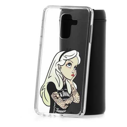 Чехол Samsung Galaxy A6 Plus (2018) A605f Kruche Print Tattoo Girl в МТС