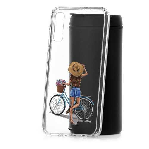 Чехол Samsung Galaxy A70 2019 Kruche Print Велосипедная прогулка в МТС
