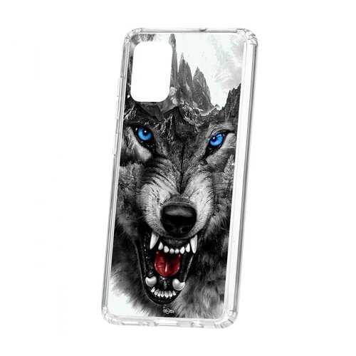 Чехол Samsung Galaxy A71 Kruche Print Волк в МТС