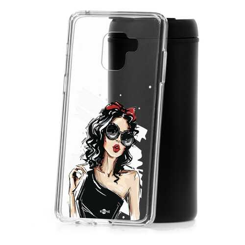 Чехол Samsung Galaxy A8+ 2018 (A730) Kruche Print Фэшн леди в МТС