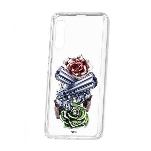 Чехол Samsung Galaxy A90 5G Kruche Print Карты деньги 2 ствола в МТС