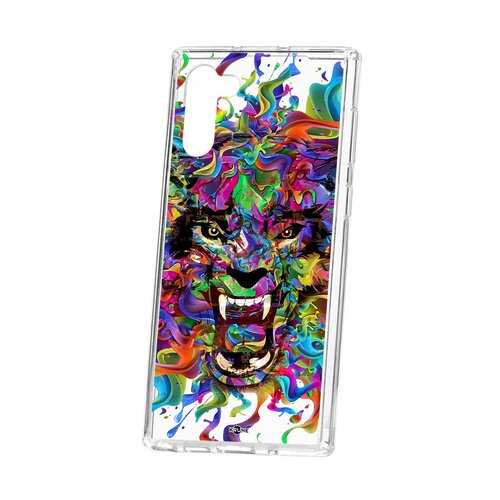 Чехол Samsung Galaxy Note 10 Kruche Print Colored beast в МТС