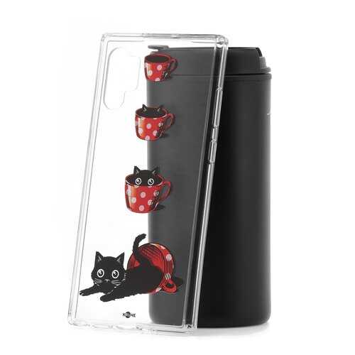 Чехол Samsung Galaxy Note 10+ Kruche Print Котенок в чашке в МТС