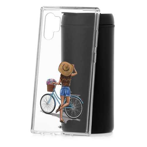 Чехол Samsung Galaxy Note 10+ Kruche Print Велосипедная прогулка в МТС