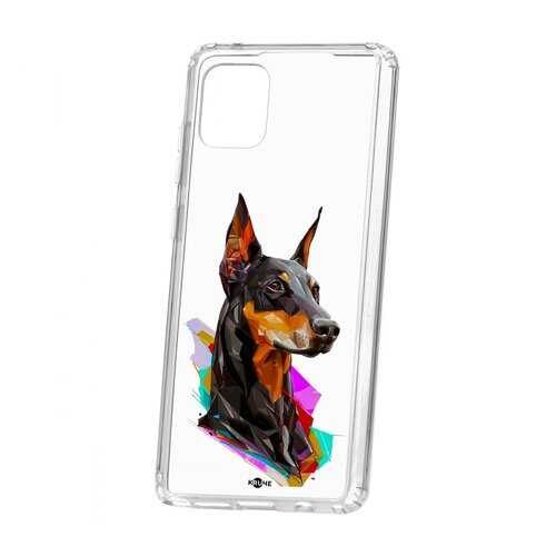Чехол Samsung Galaxy Note 10 Lite Kruche Print Доберман в МТС
