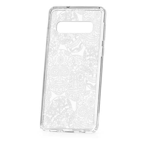 Чехол Samsung Galaxy S10 Kruche Print Skull White в МТС