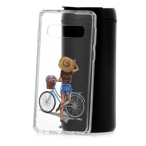 Чехол Samsung Galaxy S10 Kruche Print Велосипедная прогулка в МТС