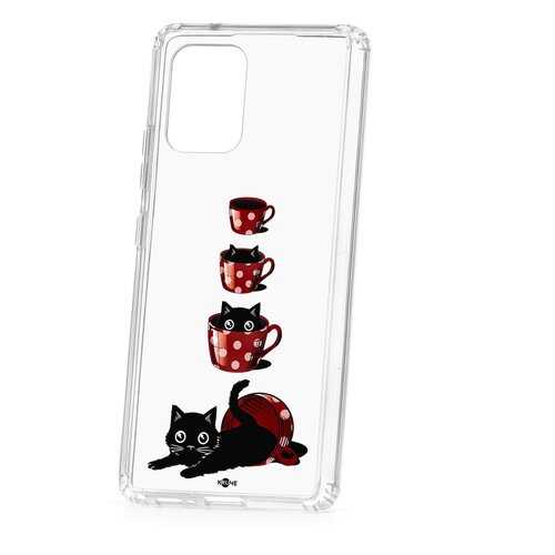 Чехол Samsung Galaxy S10 Lite Kruche Print Котенок в чашке в МТС
