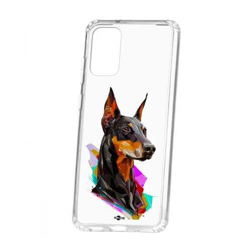 Чехол Samsung Galaxy S20 Plus Kruche Print Доберман в МТС