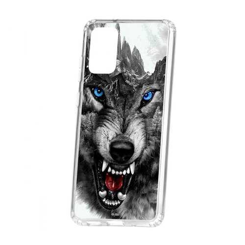 Чехол Samsung Galaxy S20 Plus Kruche Print Волк в МТС