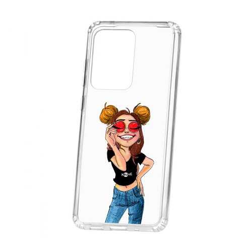 Чехол Samsung Galaxy S20 Ultra Kruche Print Smiling в МТС