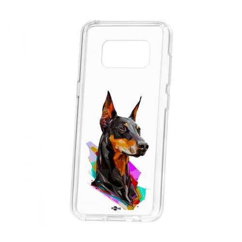 Чехол Samsung Galaxy S8 Kruche Print Доберман в МТС
