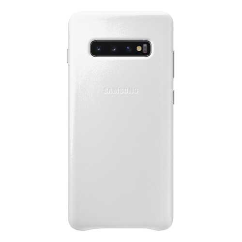Чехол Samsung Leather Cover для Galaxy S10 Plus White в МТС