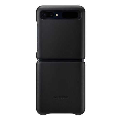 Чехол Samsung Leather Cover для Samsung Galaxy Z Flip Black в МТС