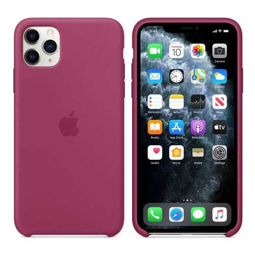 Чехол Silicone Case для Apple iPhone 11 Pro Max Pomegranate (MX052FE/A) в МТС