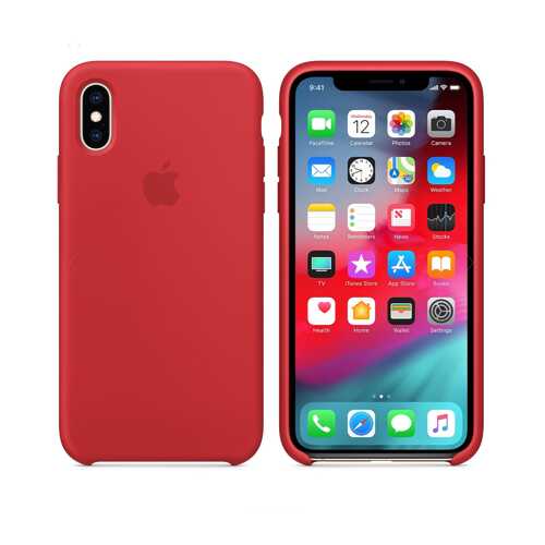 Чехол Silicone Case для Apple iPhone X / Apple iPhone XS Product Red (MTP4FE/A) в МТС