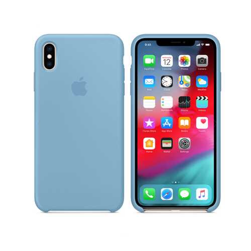 Чехол Silicone Case для Apple iPhone XS Max Cornflower (MWN4UFE/A) в МТС