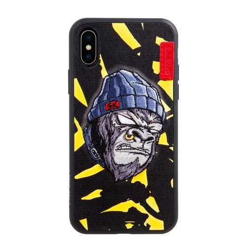Чехол Skinarma для Apple iPhone X Kemono Gorilla Saru Yellow в МТС