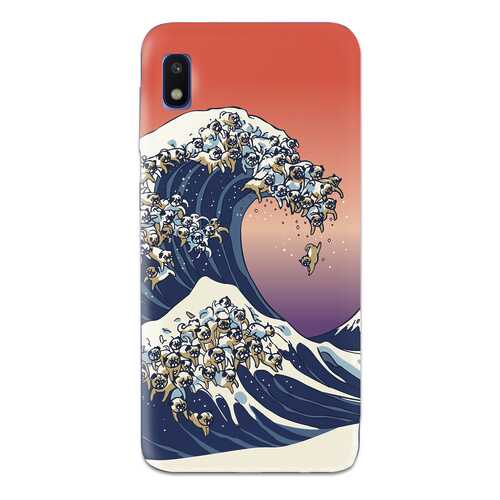 Чехол СМАКС The Great Wave of Pug для Samsung Galaxy A10 в МТС
