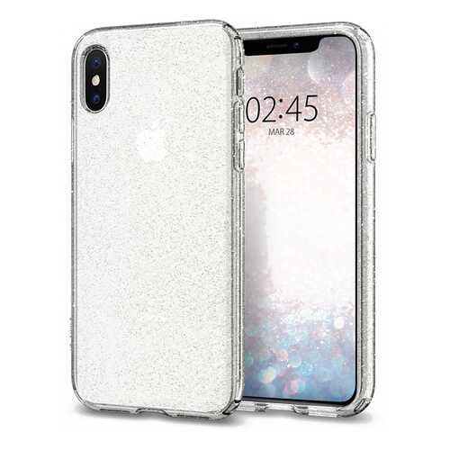 Чехол Spigen Liquid Crystal Glitter (065CS25123) для iPhone Xs Max (Crystal Quartz) в МТС